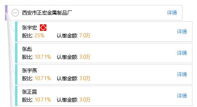 西安市正宏金屬制品廠 工商信息 信用報告 財務(wù)報表 電話地址查詢 天眼查